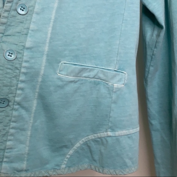 Sandwich Long Sleeve Button Up Cotton Women’s Top - Picture 5 of 6